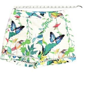 Floral Print Quilted Shorts